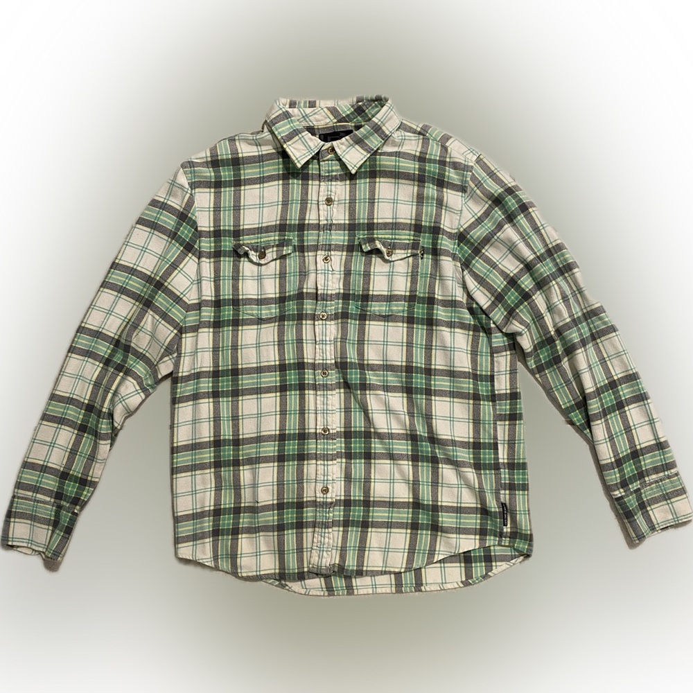 Rip Curl flannel, size L, color green & white